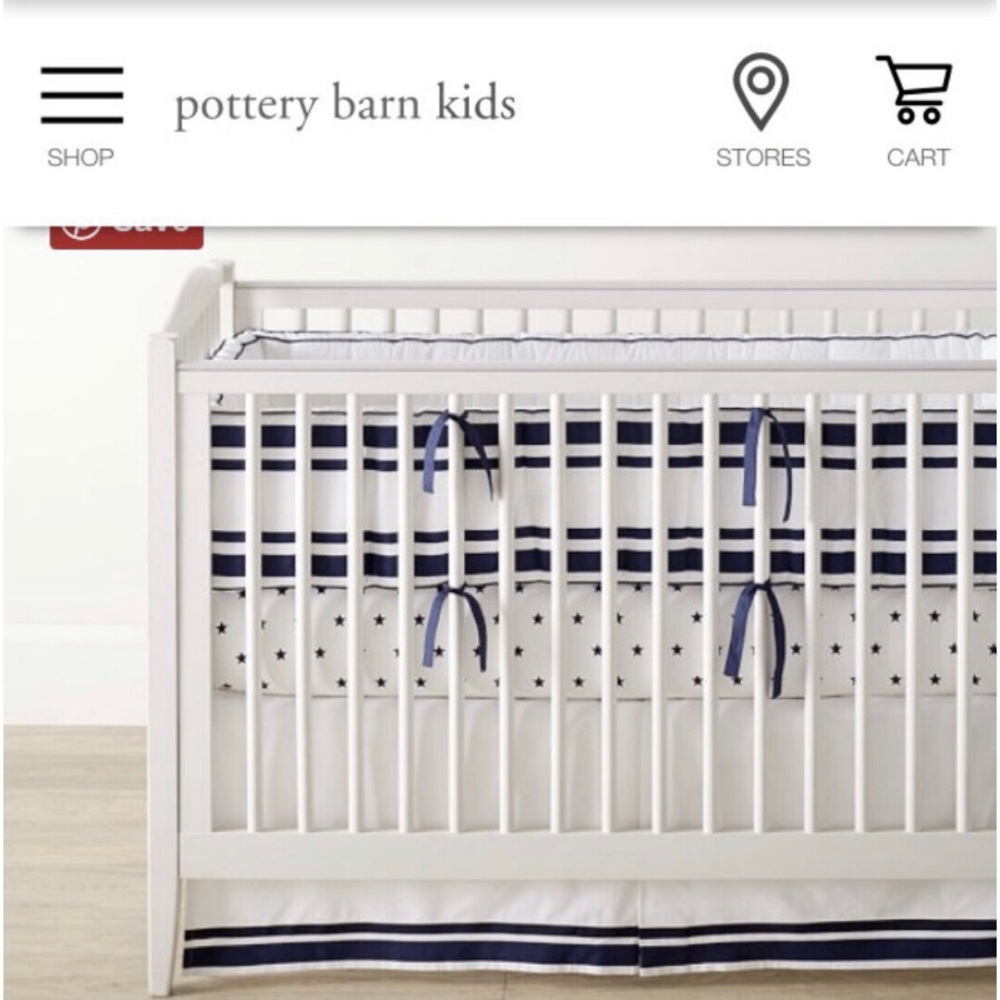 Pottery Barn kids Crib bedding set